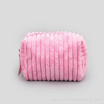 Plush Pink Cosmetic Bag